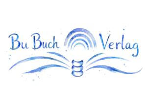 Bücherstapel mit Herz und Pflanze